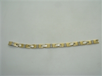 Multi gold unisex diamond bracelet