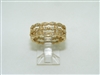 Vintage 3 row eternity band