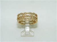 Vintage 3 row eternity band