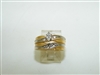 14k Yellow Gold Duo Set Engagement Ring