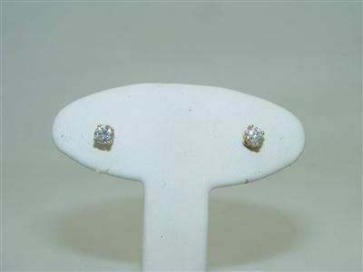 Diamond  Earring stud Screw Back