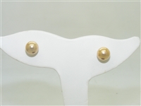 14k Yellow Gold Ball Post Earrings