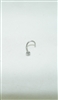 18k white gold diamond nose ring