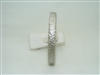 18k White Gold Hammer Finish Bangle Bracelet