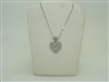 Diamond Heart Platinum Necklace & Pendant
