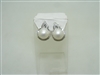 14k white gold diamond and south sea pearl earrings
