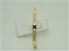 14k Yellow Gold Blue Sapphire With Diamonds Bracelet