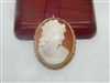 14k Yellow Gold Cameo Pin/Pendant