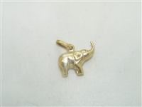 14K Yellow Gold Elephant Charm