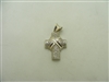 18k two one diamond cross pendant