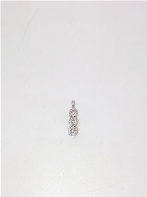 14k white gold Diamond Pendant