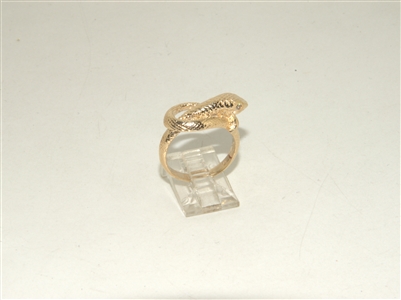 Yellow Gold Diamond Snake Ring