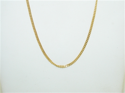 14k yellow Gold Drawn Cable Chain