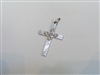 14k white gold Diamond cross