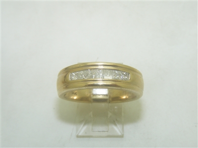 14k Yellow Gold Princess Cut Diamond Ring