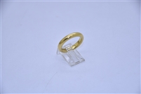 14k Yellow Gold Hollow Wedding Band Ring