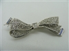 Vintage 14 K White Gold Ribbon Pin