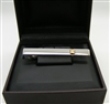 Alfred Dunhill Sterling Silver with 18k (750) Gold Tie clip