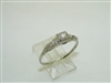 18k White Gold Diamond Vintage Ring