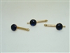 Vintage 14k Yellow Gold Blue Cabochon Shirt Studs