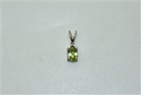 Peridot Diamond Pendant