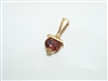 14k Yellow Gold Oval Tourmaline Pendant