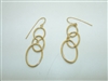 14k yellow Gold Hanging Earrings