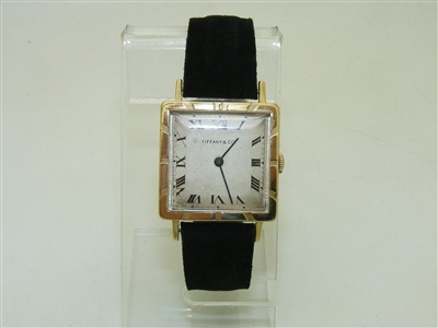 Vintage 14k Yellow Gold Tiffany & Co watch
