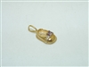 14k Yellow Gold Baby Shoes Pendant