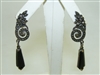 Vintage beautiful Onyx Earrings