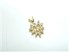 14K Yellow Gold Diamond Heart Pendant