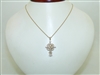 Beautiful 14k Yellow Cross Necklace