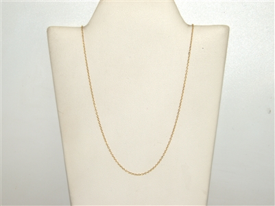 18k Yellow Gold â€‹Cable Chain Necklace