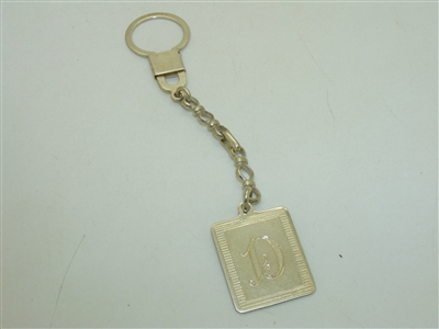 Silver "D" Key Chain