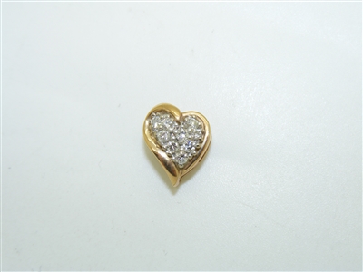 Diamond Slide In Heart Pendant