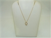 14k Yellow Gold Baby Ring Pendant With Necklace