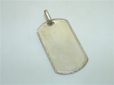 Sterling Silver Dog Tag
