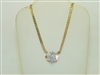 14k Yellow Gold Diamond Necklace