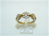 14k Yellow And White Gold Diamond Ring