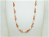 Coral And Natural Freshwater Pearl Necklace