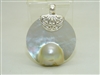 Gorgeous Mabe Pearl Sterling Silver Pendant