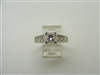 14 K White Gold Princess Cut Diamond Engagement Ring