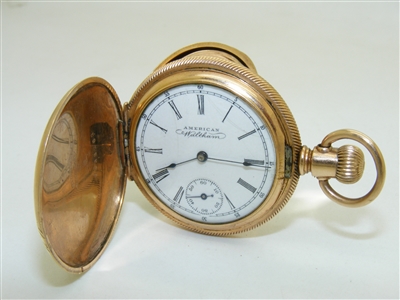 American Waltham Yellow Gold Filled Pocket watch