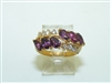 18k Yellow Gold Diamond Ruby Ring