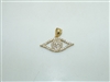 Yellow Gold Eye Diamond Pendant