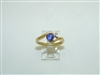 14k yellow Gold Tanzanite Diamond Ring