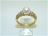 Mikimoto Diamond Pearl Ring