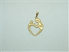 14k Yellow Gold Mother and Child Pendant