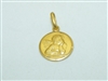 18k Yellow Gold Baby Angel Pendant