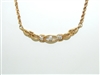 14K Yellow Gold Diamond Necklace